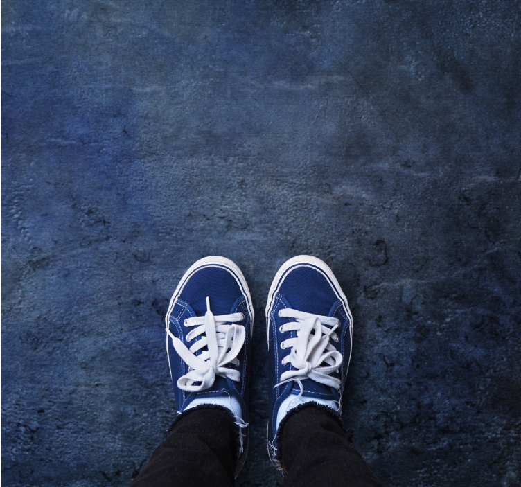 Tapete azul de textura de concreto de estilo industrial - TenStickers