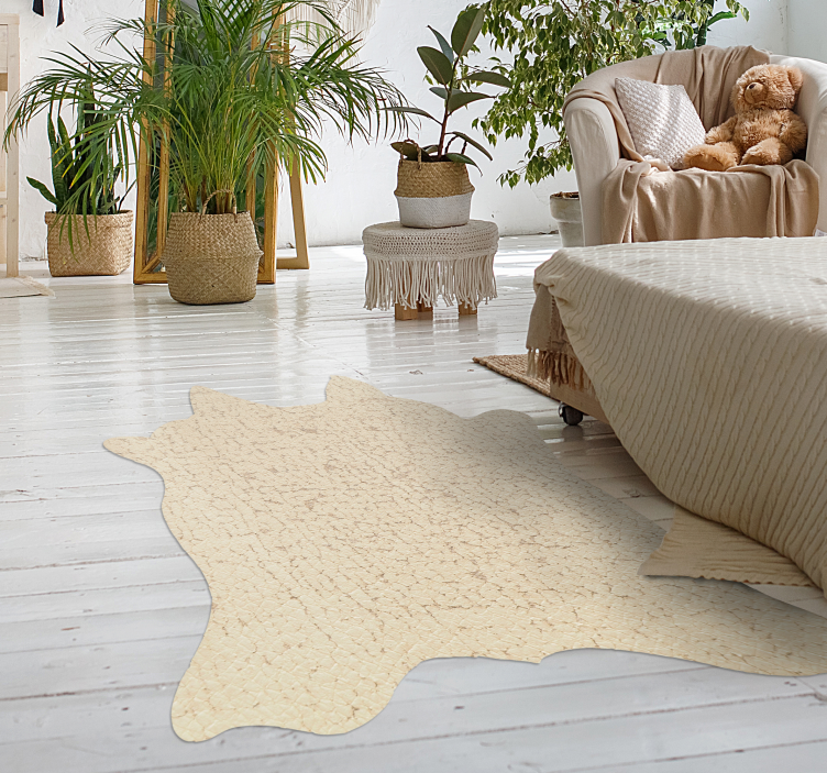 Tapete de vinil bege com estampa animal - TenStickers