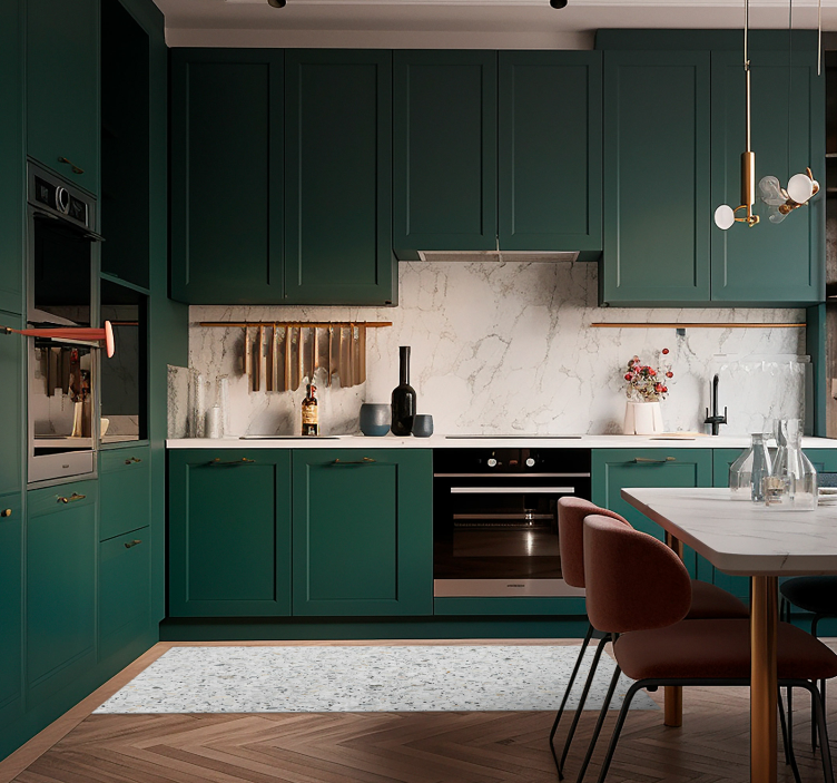 Tapete de vinil de textura terrazzo cinza - TenStickers