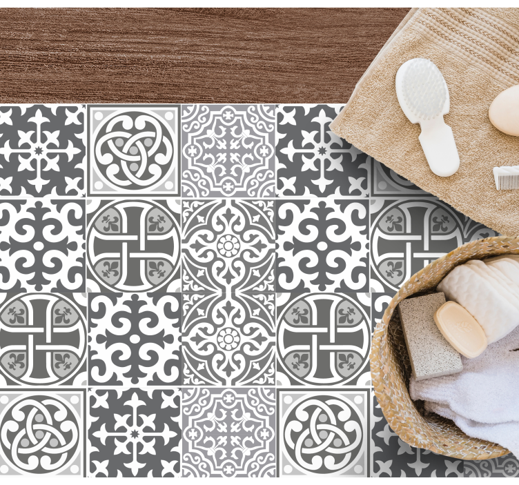 Tapete cinza marroquino - TenStickers