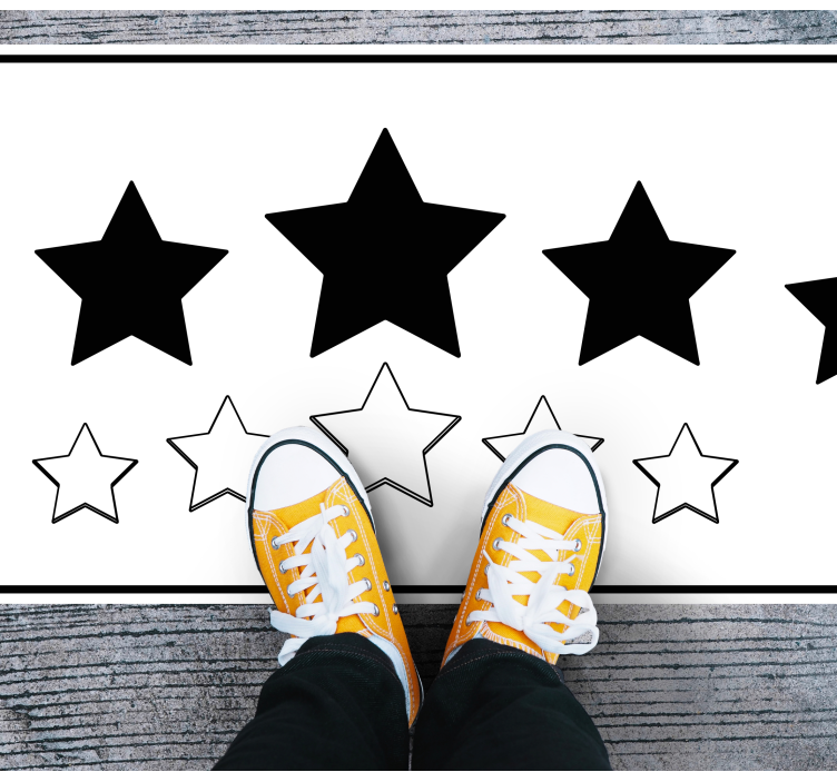 Grandes estrelas negras no hall de entrada - TenStickers