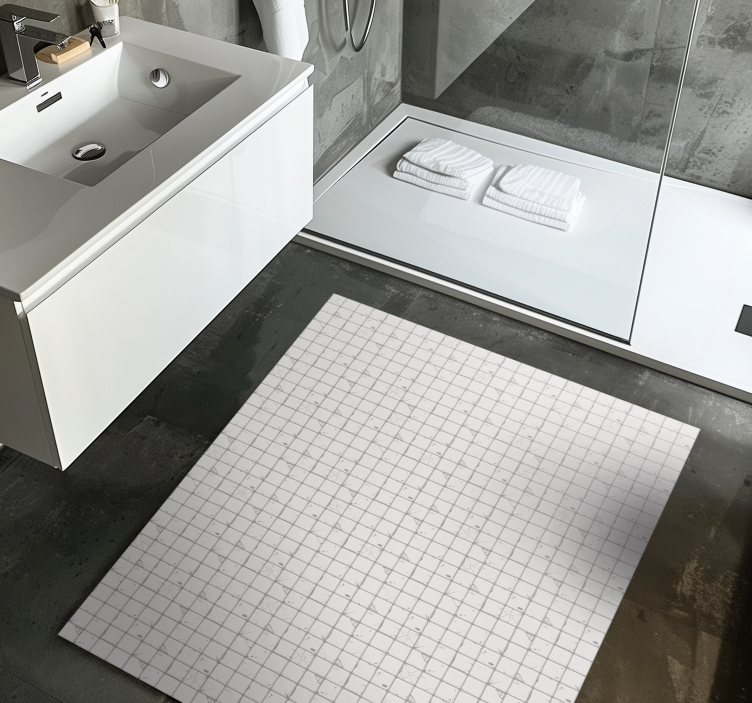 Tapete de parede de azulejo branco antigo da sala de estar - TenStickers