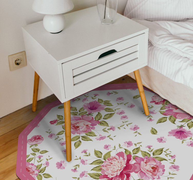 Tapete de quarto com padrão de rosas florescendo - TenStickers