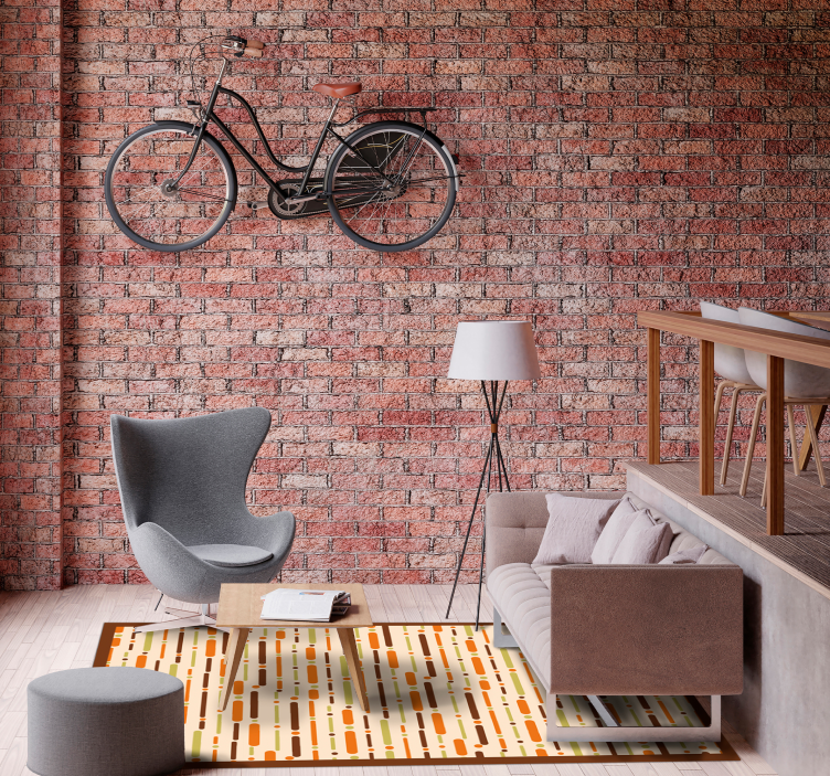 Tapete colorido de riscas onduladas - TenStickers