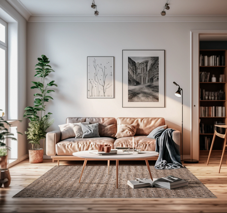 Tapete de textura de junco tapete de corredor étnico - TenStickers