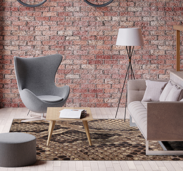 Tapete de vinil com estampa de pele de cobra - TenStickers