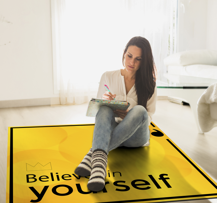 Tapete de vinil com frases Believe in yourself - TenStickers
