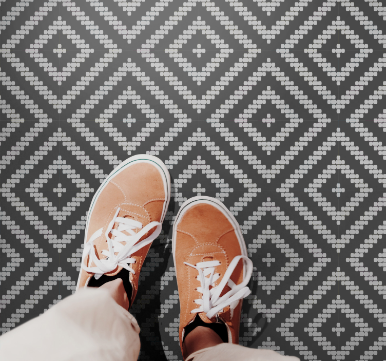 Carpete de vinil com padrão cinza - TenStickers