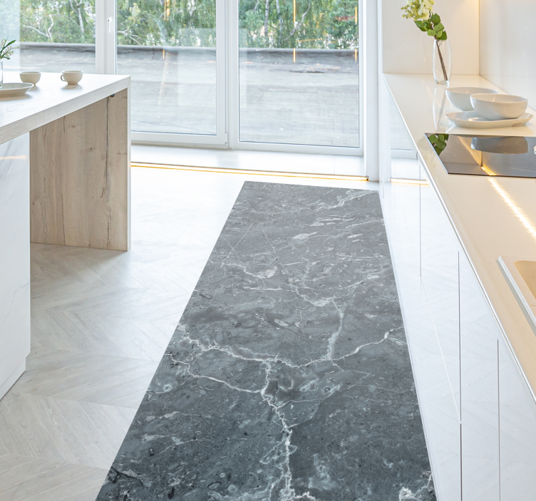 Tapete de vinil de cozinha em mármore cinza - TenStickers