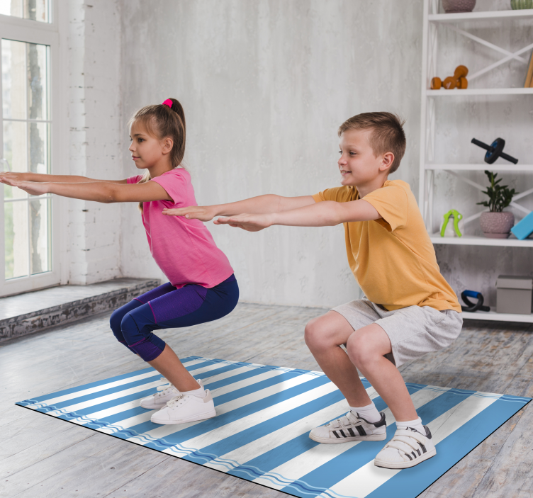 Tapete de vinil de riscas marinheiro - TenStickers