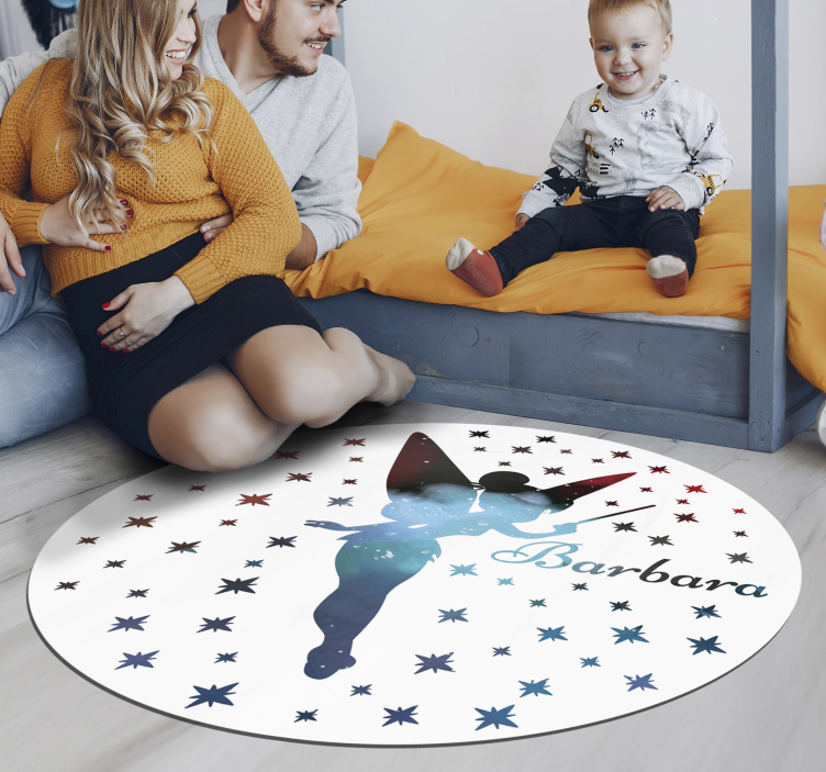 Tapete de vinil infantil Fada com nome - TenStickers