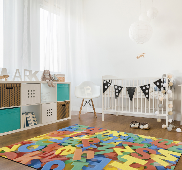 Tapete de vinil do alfabeto Letras desarrumadas - TenStickers