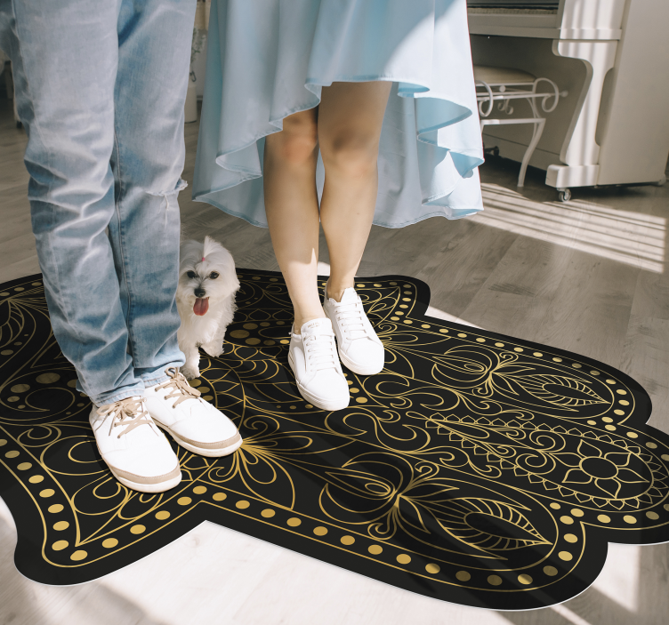 Tapete de vinil mandala Mão de Fátima - TenStickers