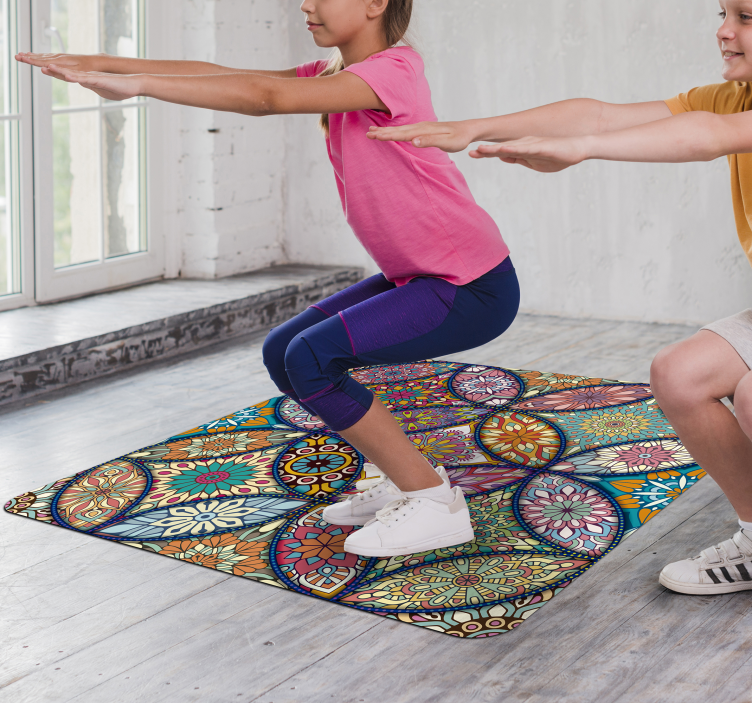 Tapete de vinil Mandalas em cores - TenStickers