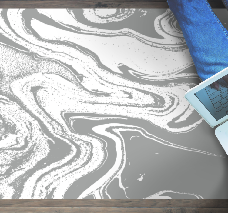 Tapete de vinil mármore elegante redemoinho cinza - TenStickers