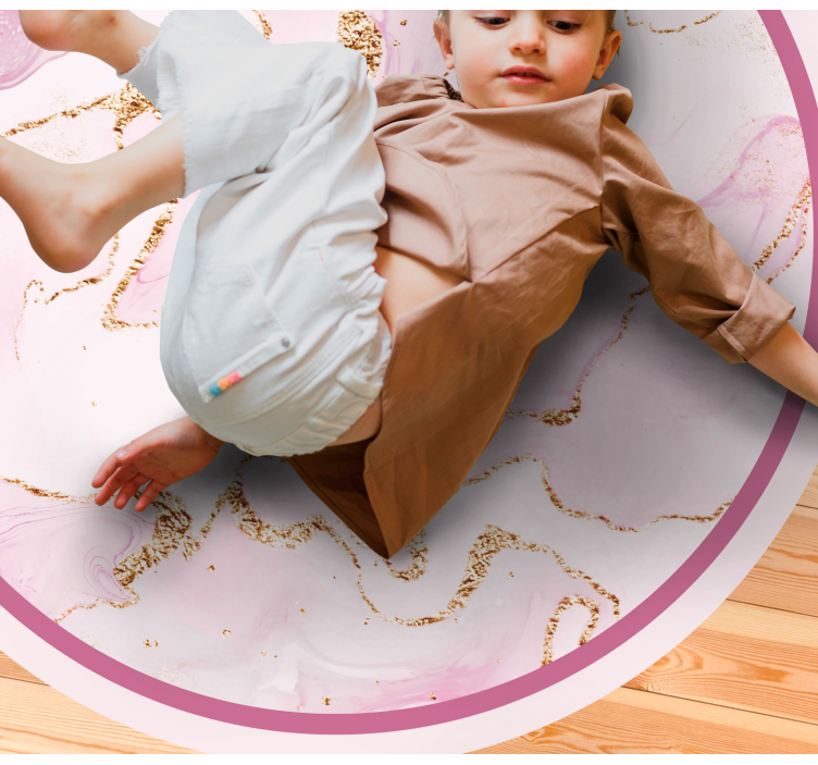 Tapete de vinil mármore redemoinho rosa elegante - TenStickers