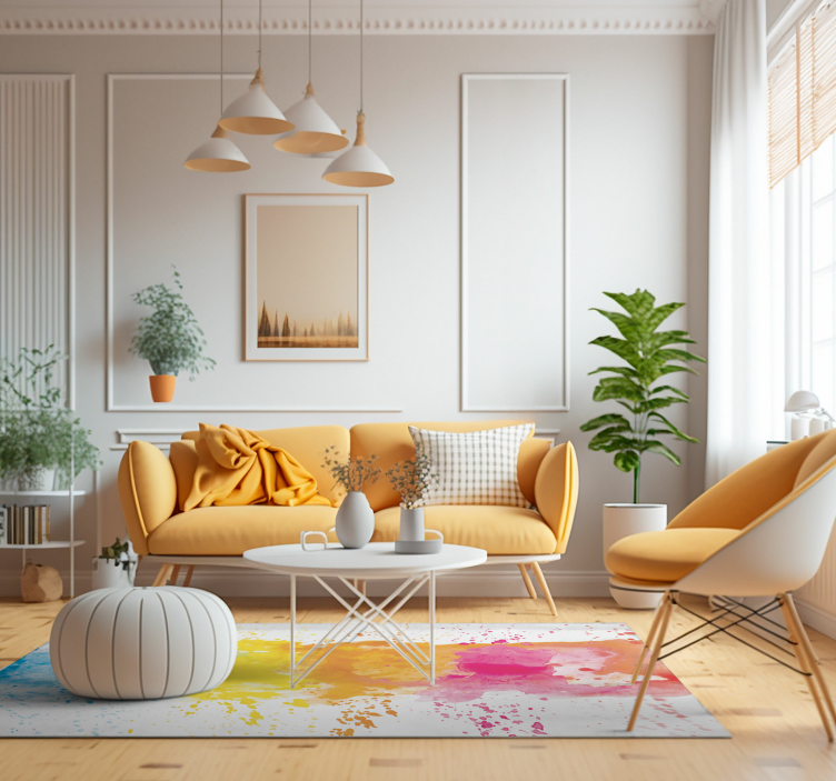 Tapete de vinil moderno de respingo aquarela - TenStickers