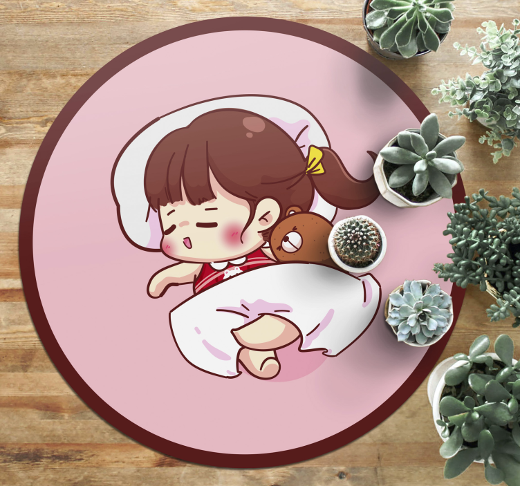 Dormir anime girl kids tapete de vinil - TenStickers