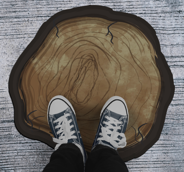 Tapete de vinil de tronco partido - TenStickers