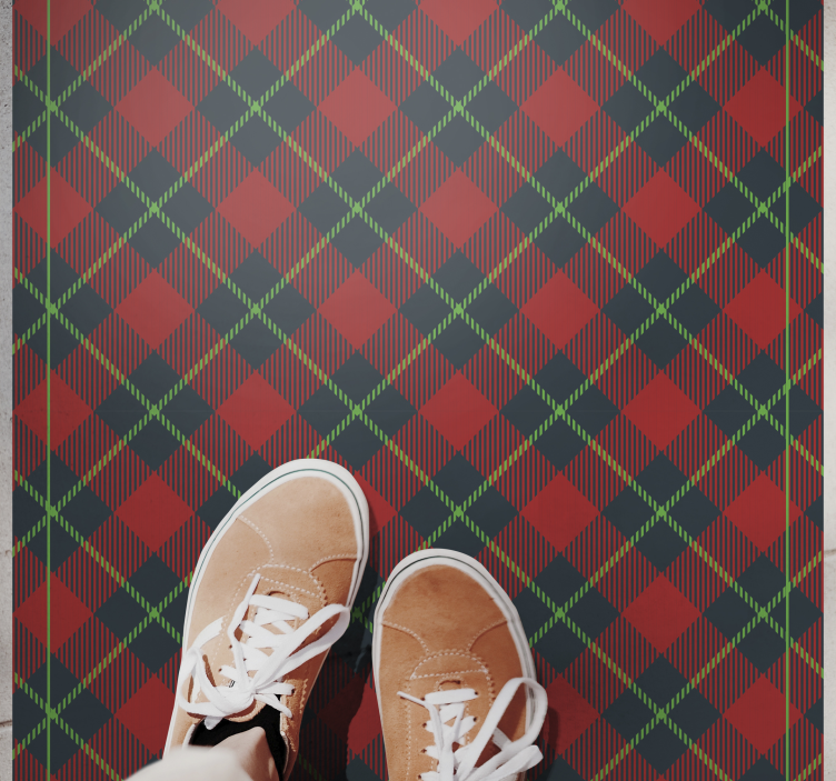 Tapete escocês tartan vintage - TenStickers