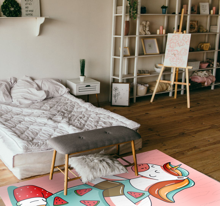 Tapete de animal unicórnio fitness - TenStickers