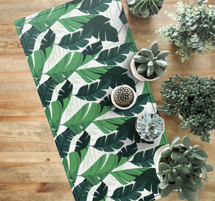 Tapete de vinil natural banana leafs - TenStickers