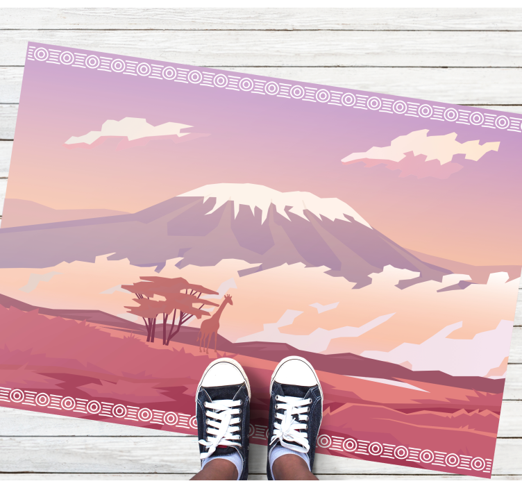 Tapete de vinil kilimanjaro nature - TenStickers