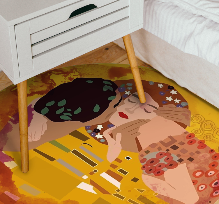 Tapete klimt's kiss vintage de vinil - TenStickers