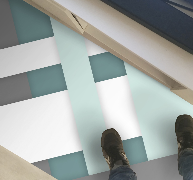 Tapete vintage com figuras geométricas em 3d - TenStickers