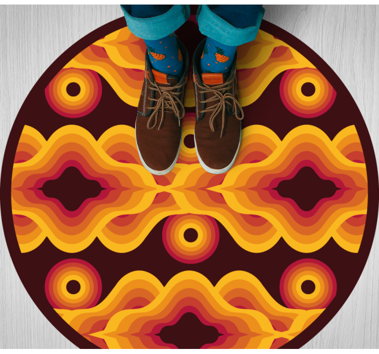 Tapete vintage de grandes formas geométricas - TenStickers