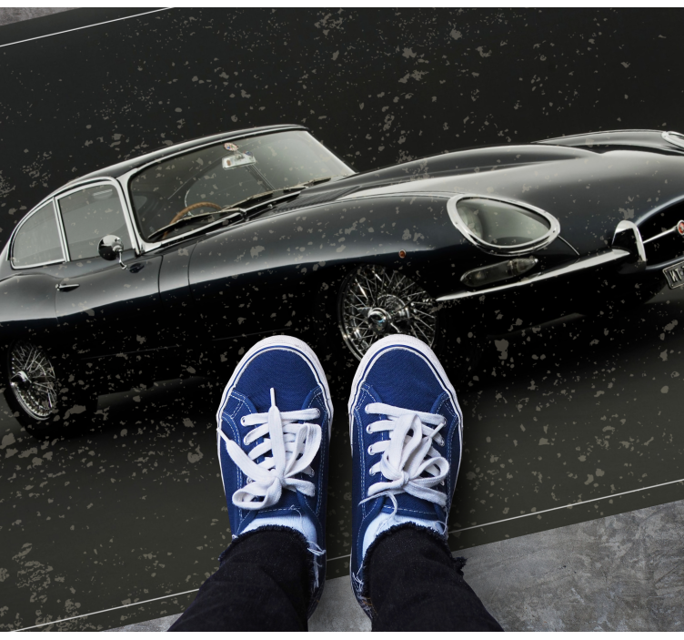 Tapete vintage tipo e jaguar - TenStickers