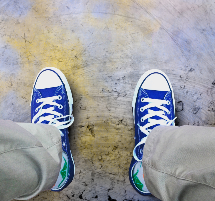 Tapete vinílico para gabinete Concreto antigo estilo industrial - TenStickers