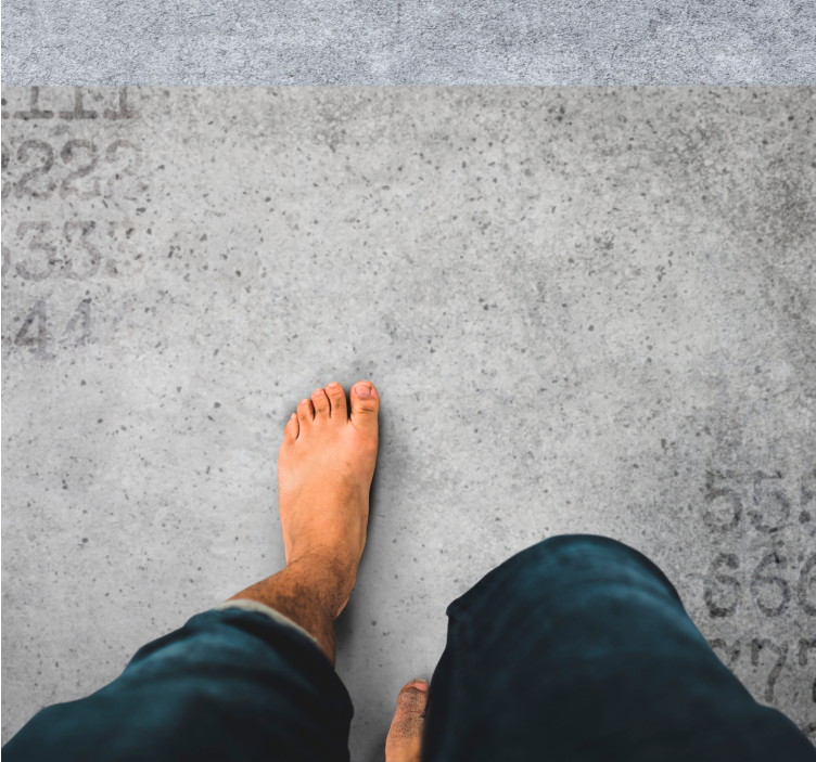 Tapete vinílico para gabinete Concreto industrial com números - TenStickers