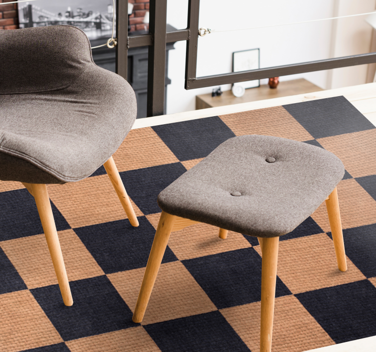 Tapete vinílico para gabinete Tabaco quadrado - TenStickers