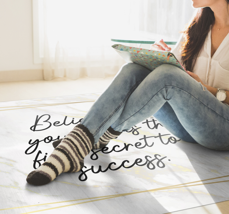 Tapete vinílico com nome citação inspiradora - TenStickers