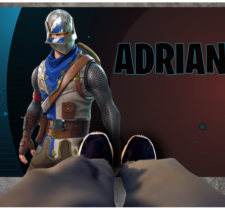 Tapete vinílico juvenil personagem heróico do jogo - TenStickers