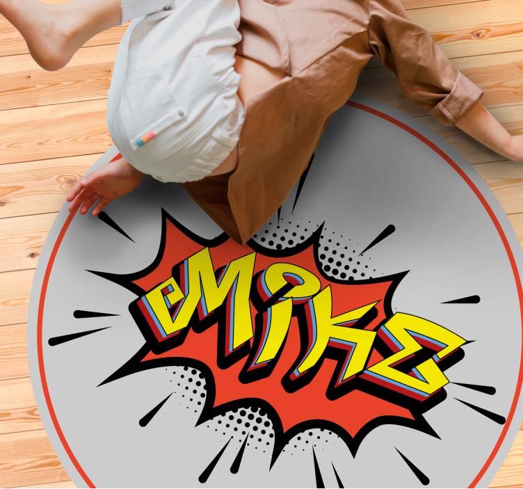 Tapete vinílico com nome explosão de nomes - TenStickers