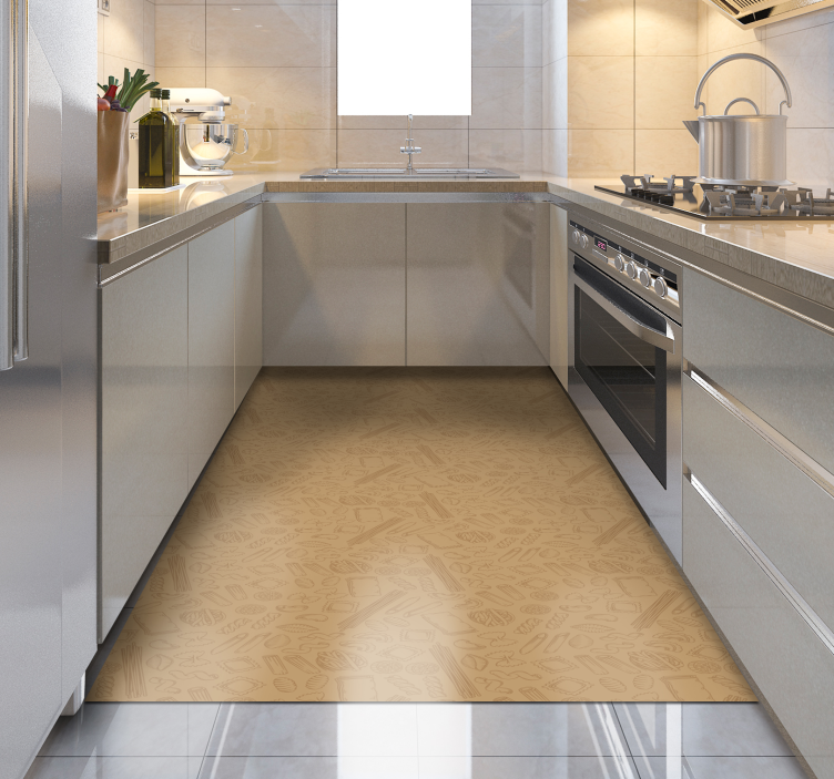 Tapete vinílico cozinha cobertura de cozinha texturizada - TenStickers