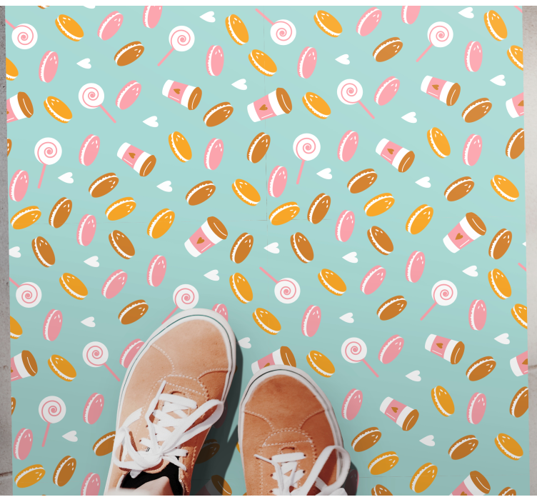 Tapete vinílico criança coleção de delícias deliciosas - TenStickers