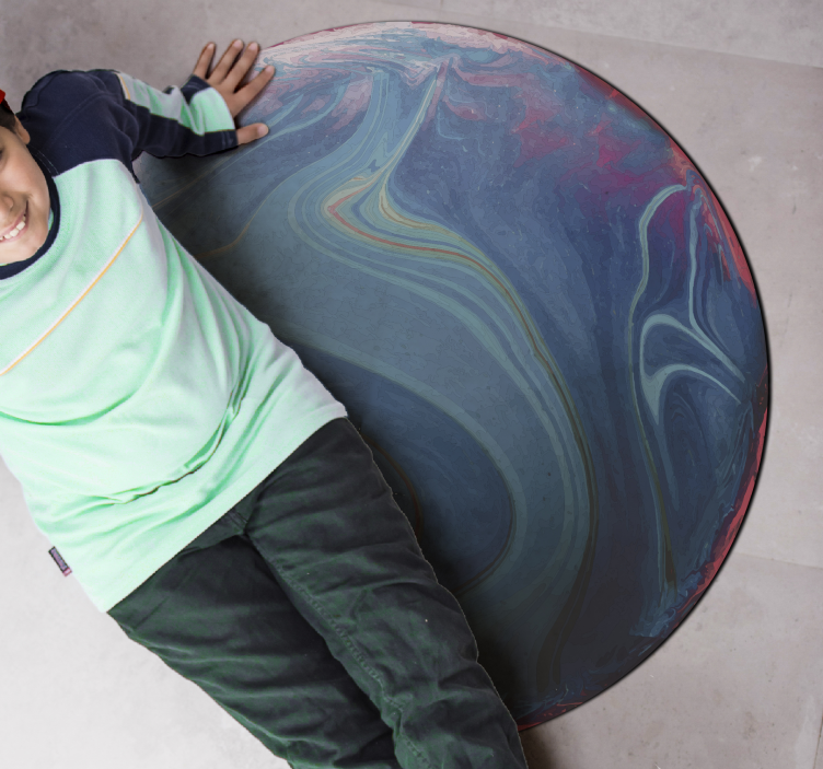 Tapete vinílico criança marmorizado rodopiante - TenStickers