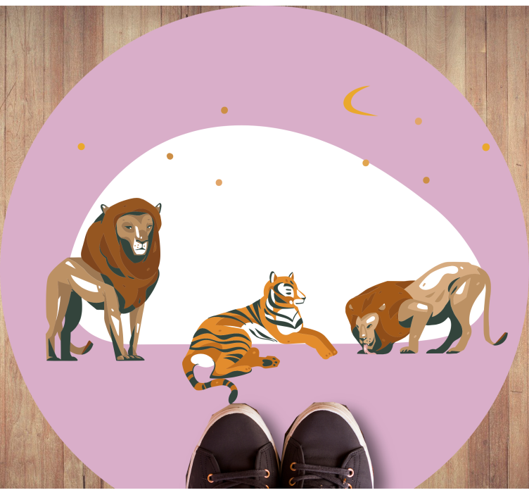 Tapete vinílico de animais fauna selvagem de safári - TenStickers