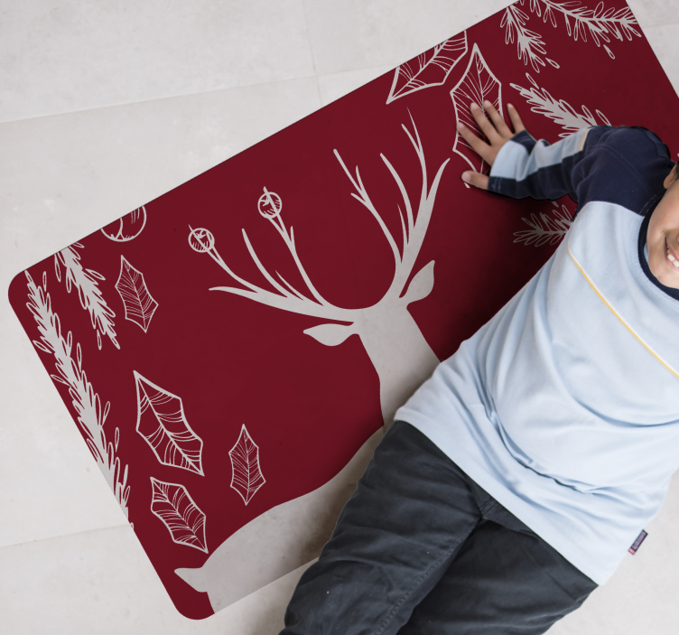 Tapete vinílico de animais ilustração inspirada na natureza - TenStickers