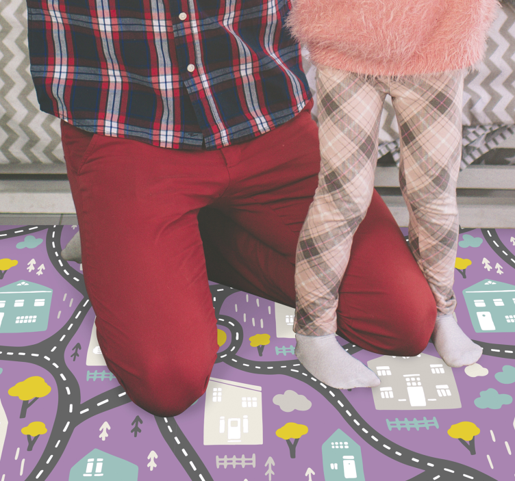 Tapete vinílico de estradas jogo de roteiro - TenStickers