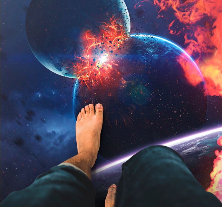 Tapete vinílico estrelas aventura na galáxia cósmica - TenStickers