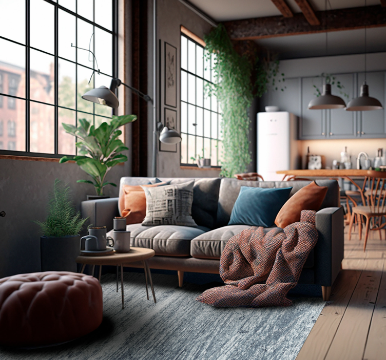 Tapete vinil de pedras efeito Cimento em Listras - TenStickers