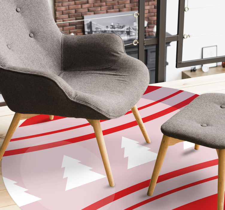 Tapete vinílico do Natal motivo de árvore festiva - TenStickers