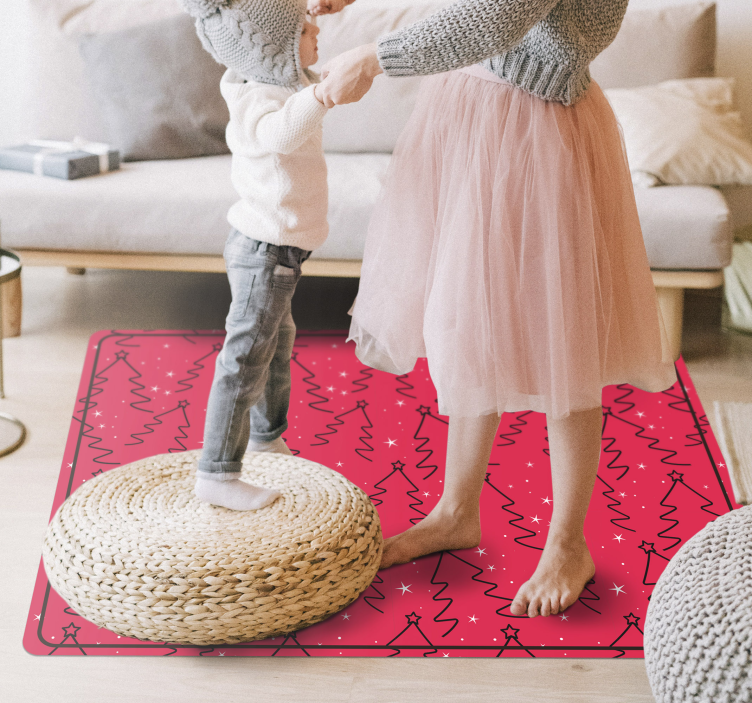 Tapete vinílico do Natal padrão de doodle festivo - TenStickers