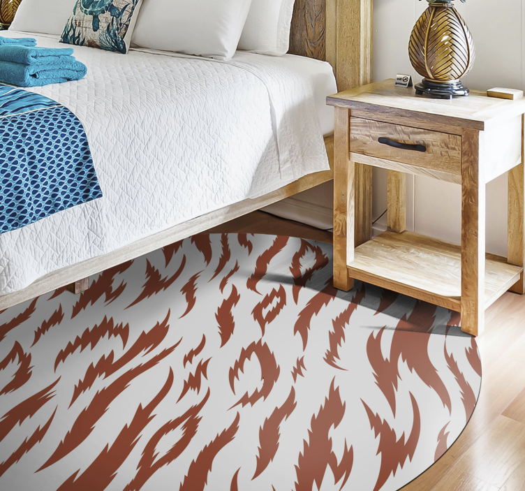 Tapete vinílico estampa de animal motivo de listras de tigre - TenStickers