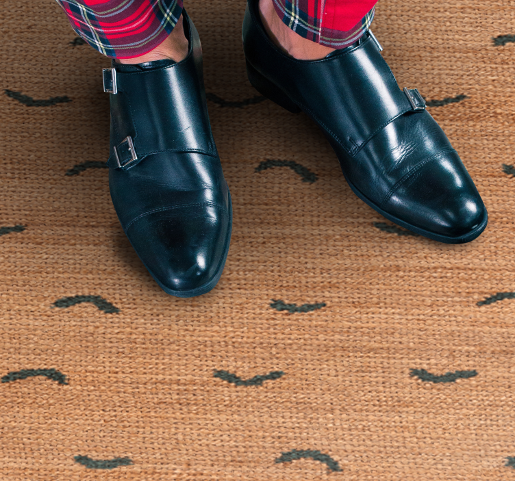 Tapete vinílico estampa de animal juta bege imitação - TenStickers