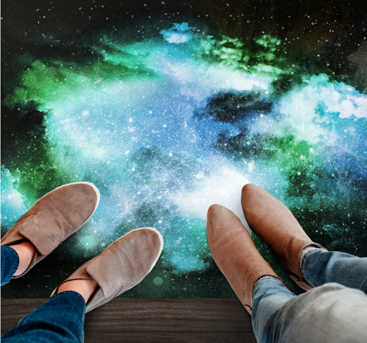 Tapete vinílico estrelas descoberta celestial - TenStickers